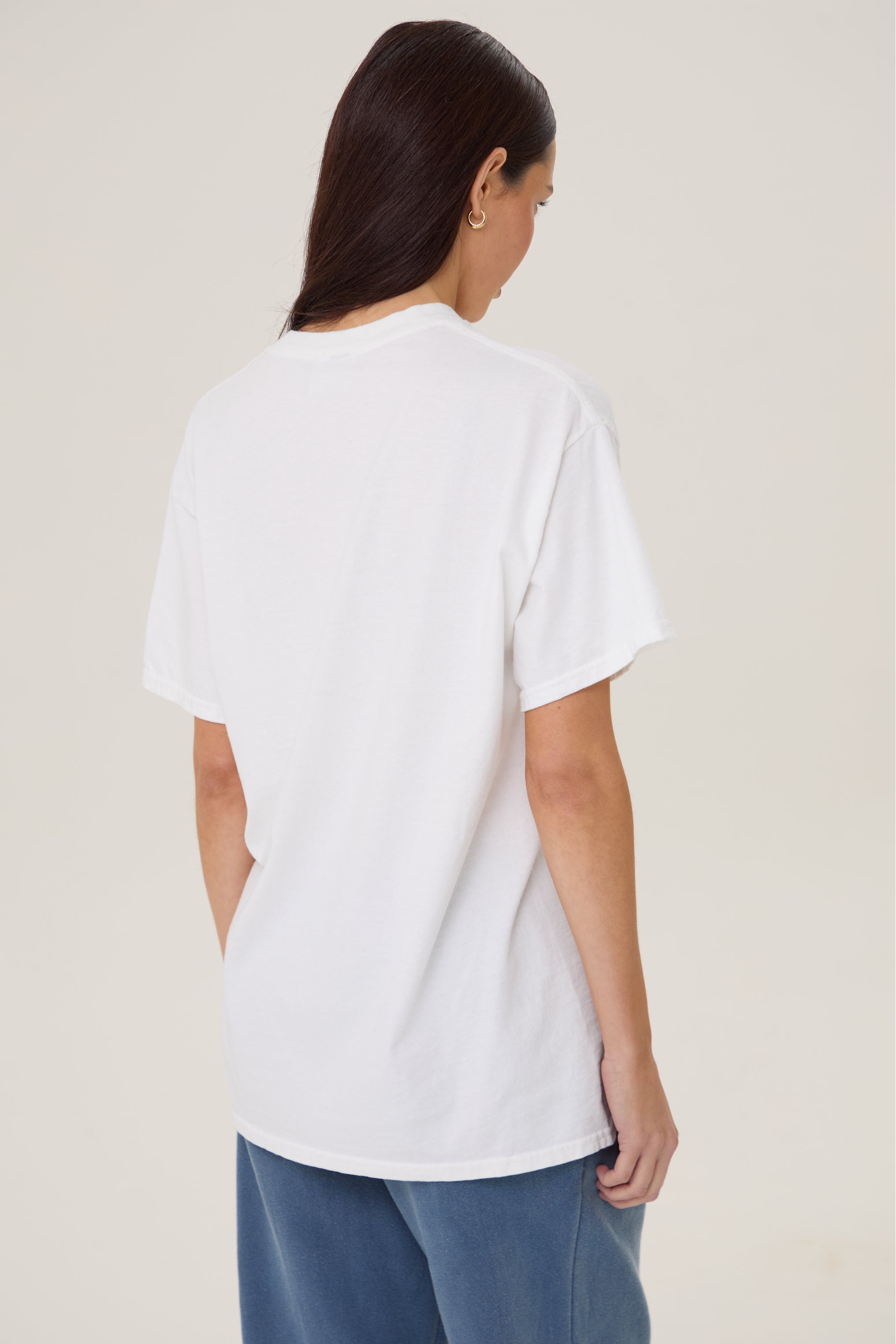 Pennbury Relaxed Fit Dressage Oversize Tee - White
