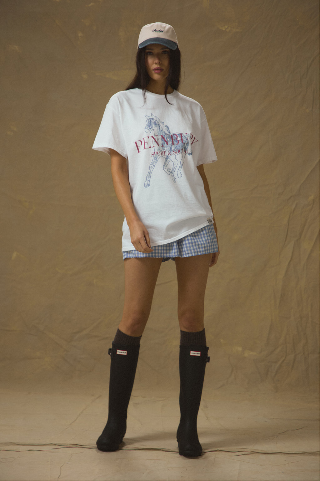 Pennbury Relaxed Fit Dressage Oversize Tee - White