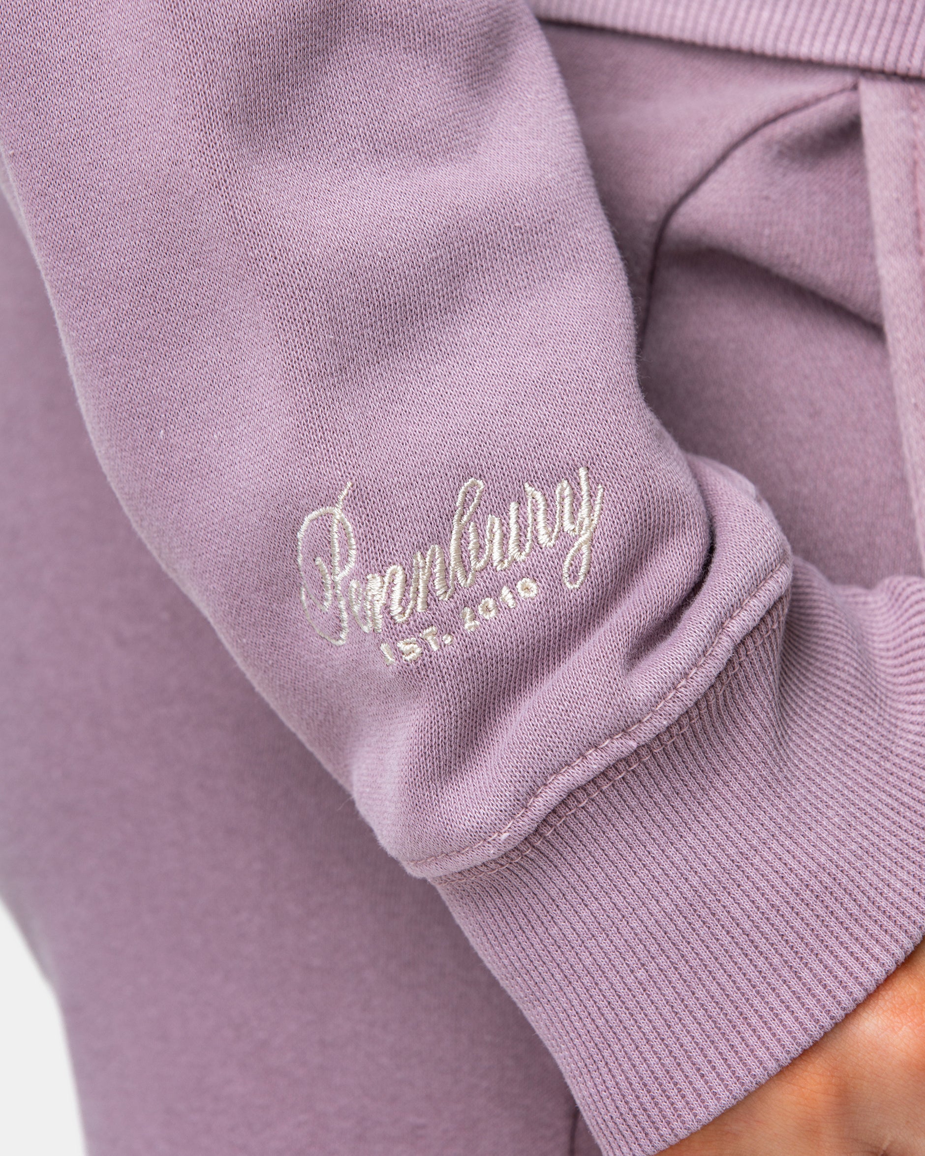 Dusky Mauve Funnel Neck 1/4 Zip Sweat