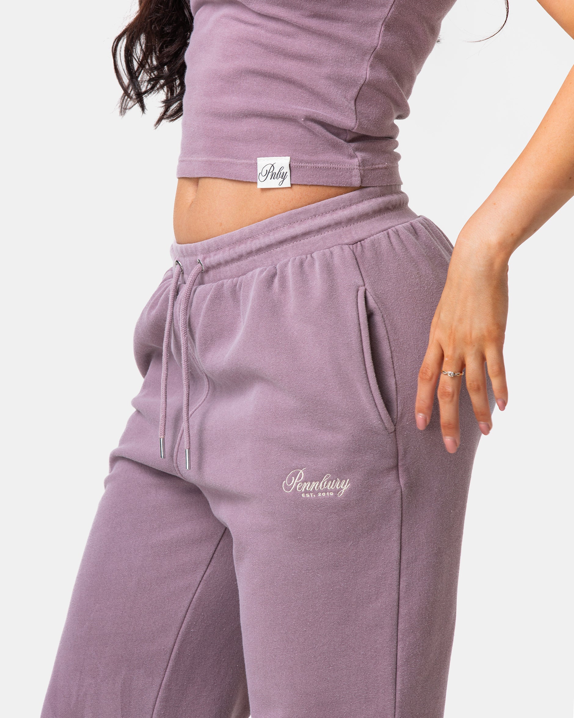 Dusky Mauve Straight Fit Joggers