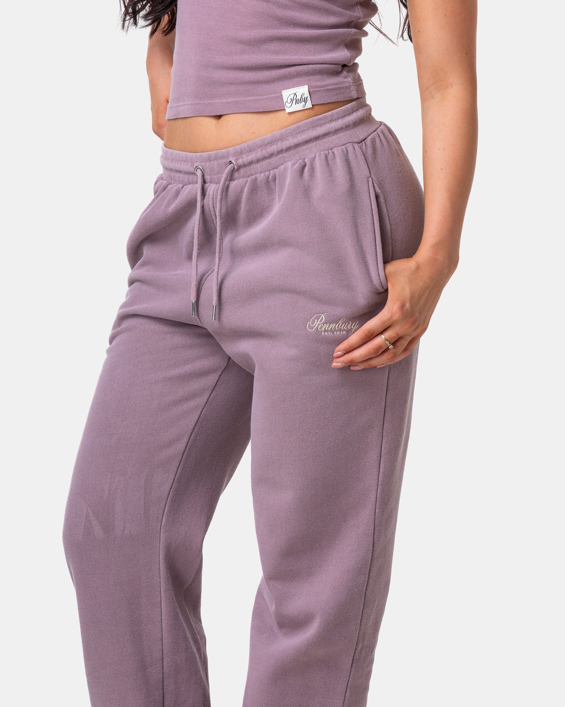 Dusky Mauve Straight Fit Joggers