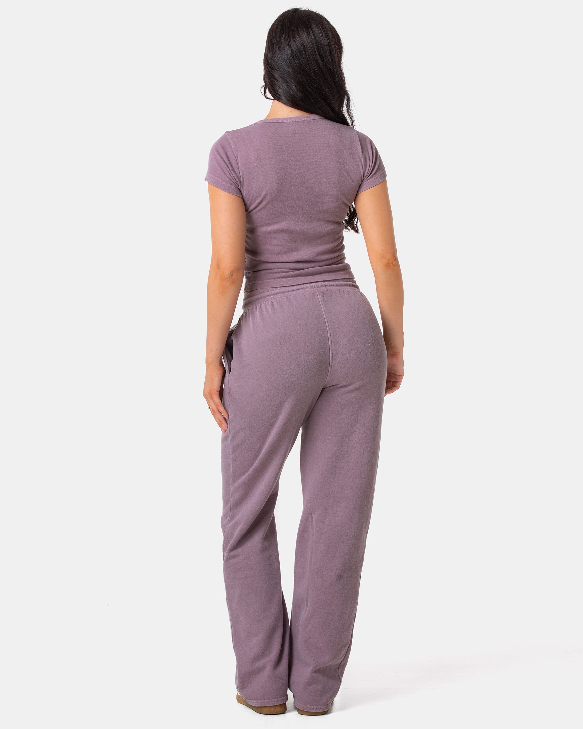 Dusky Mauve Straight Fit Joggers