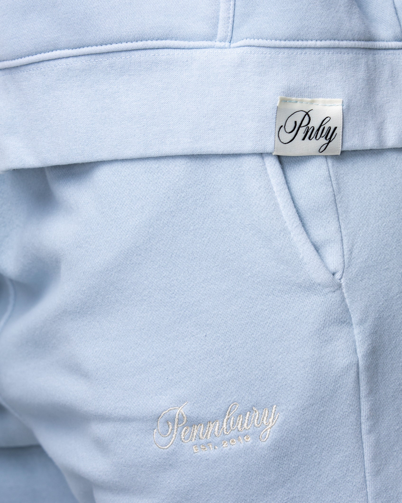 Powder Blue Zip Thru Hoodie