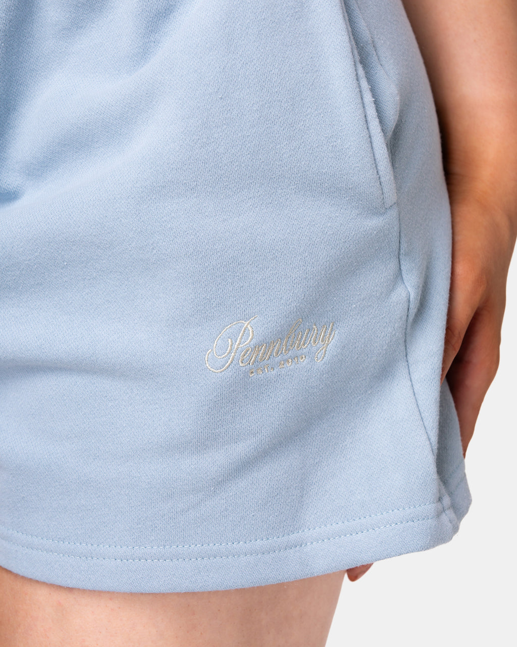 Powder Blue Sweat Shorts