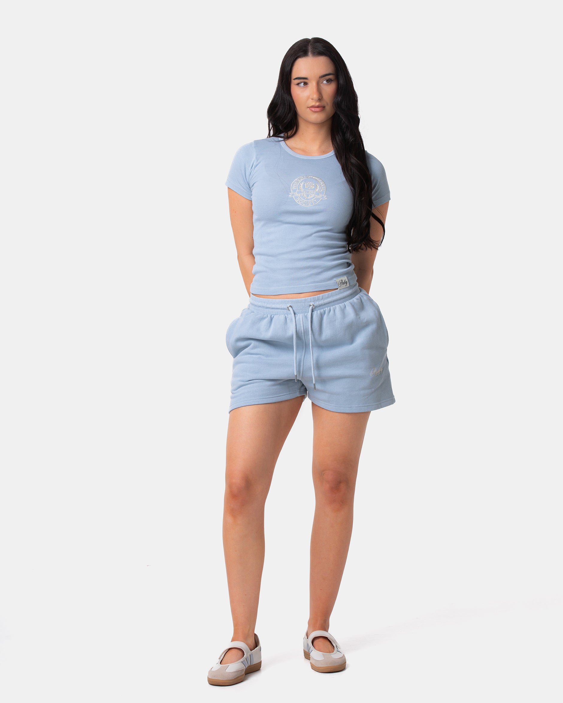 Powder Blue Baby Fitted Rib Tee