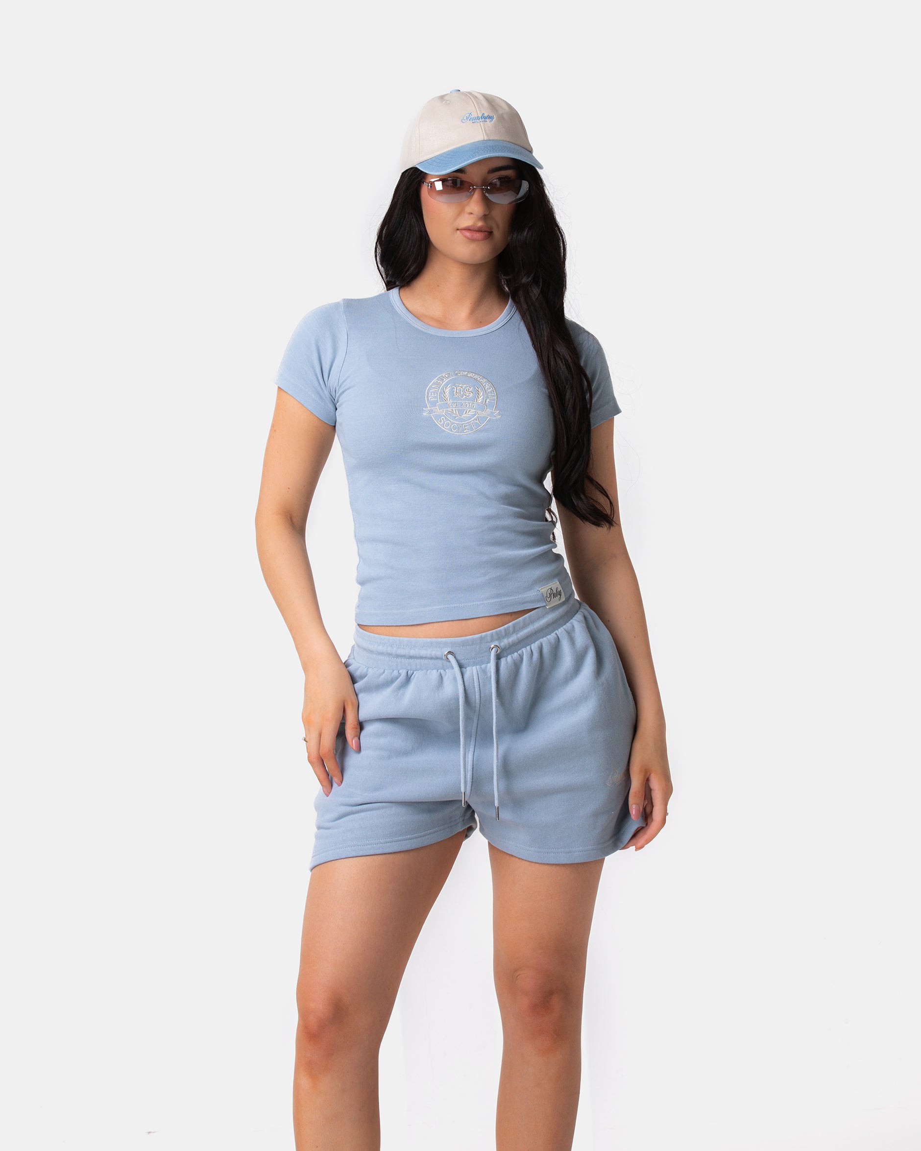 Powder Blue Baby Fitted Rib Tee