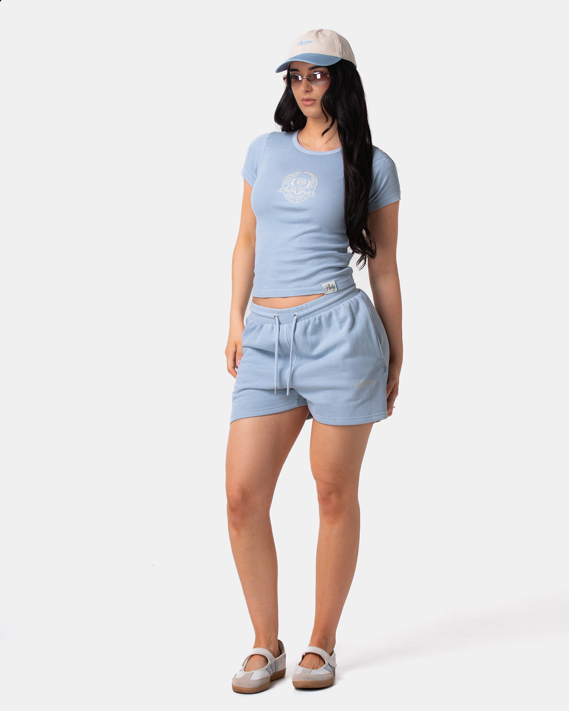 Powder Blue Baby Fitted Rib Tee