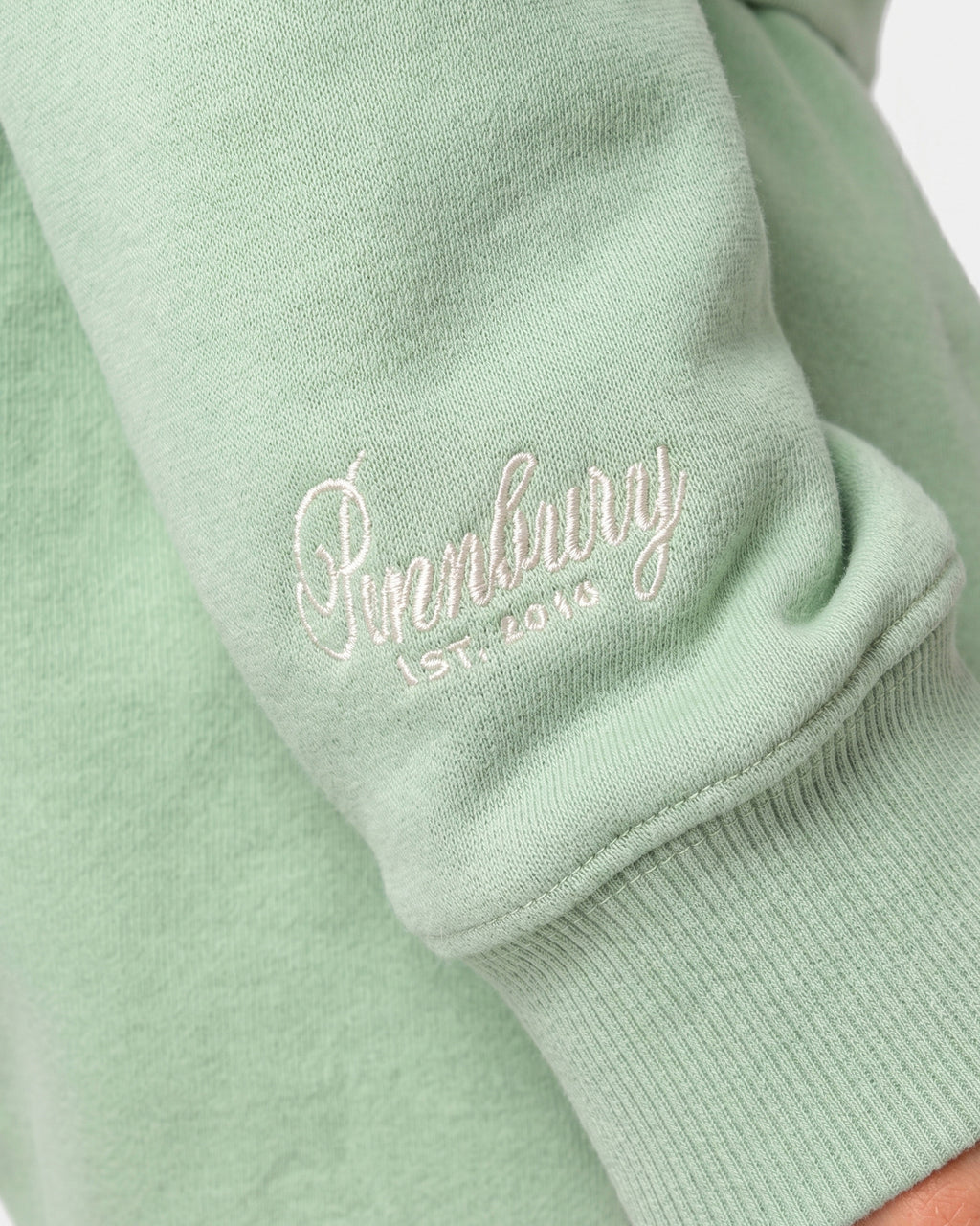 Soft Matcha Funnel Neck 1/4 Zip Sweat